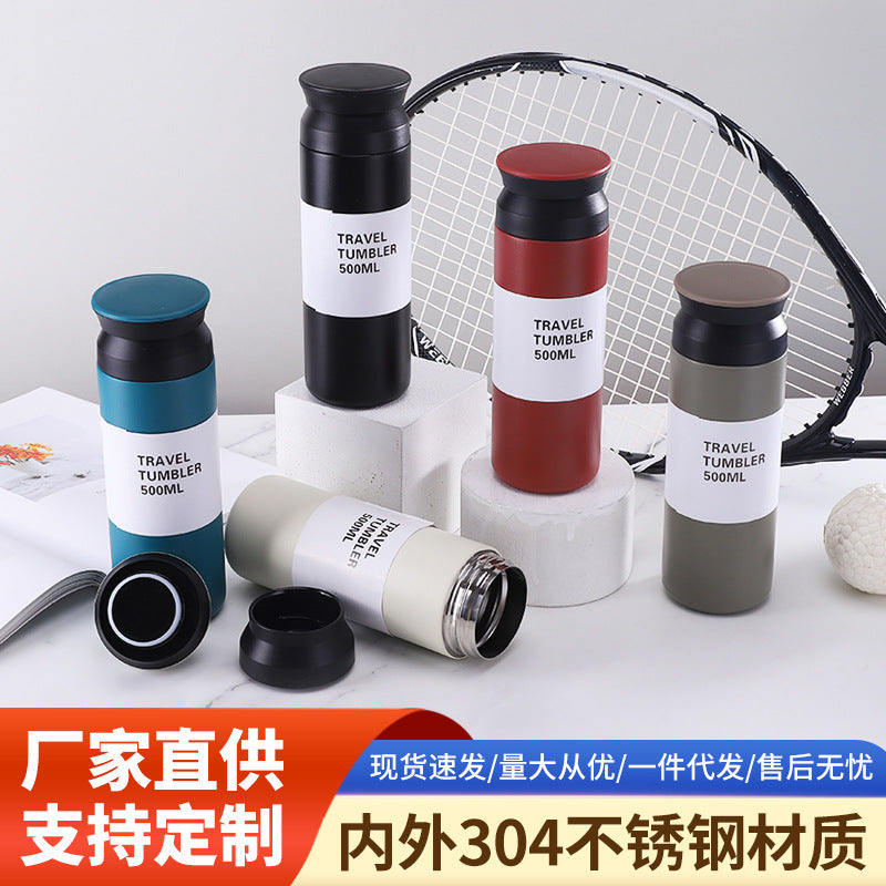 Cross-border element mug 304 stainless steel Japanese mini thermos mug men's and women's outdoor portable student advertising gift mug