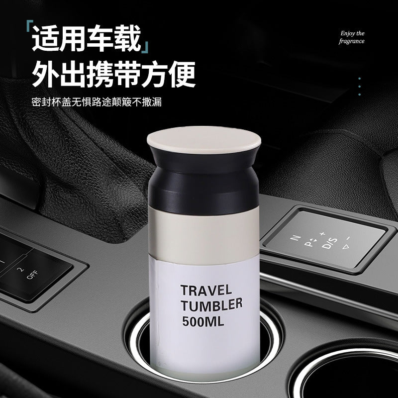 Cross-border element mug 304 stainless steel Japanese mini thermos mug men's and women's outdoor portable student advertising gift mug